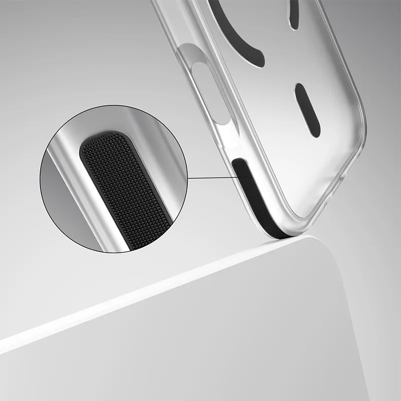 Husa Protectie MAG Case Iphone 17 Pro Max - Transparent/Negru