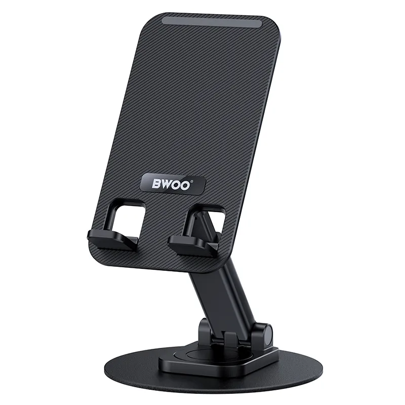 Suport Birou Rotativ pentru Telefon - Negru