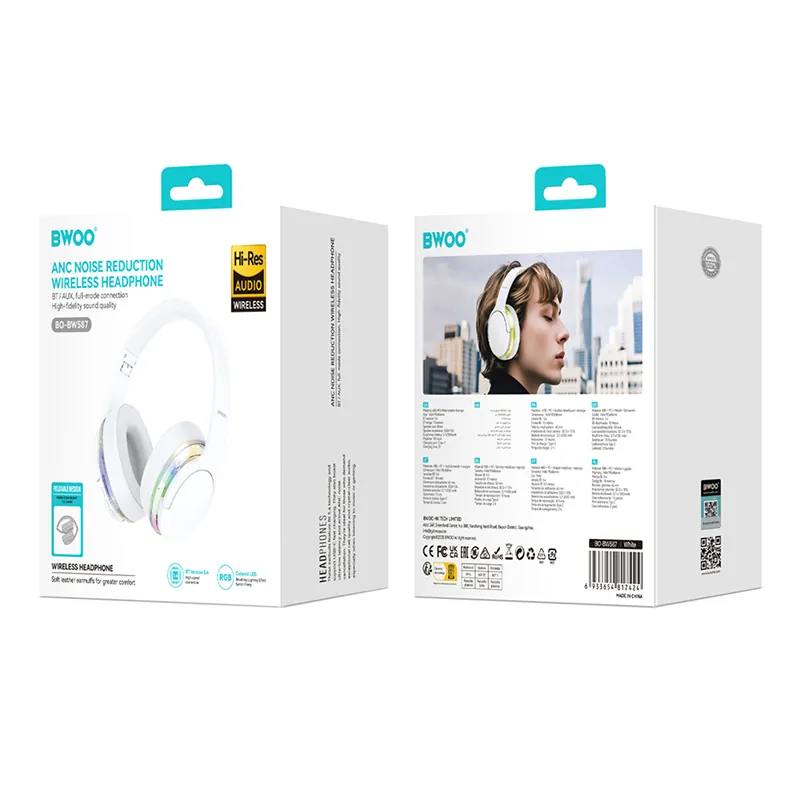 Casca Bluetooth si Anc Premium Sound - Alb