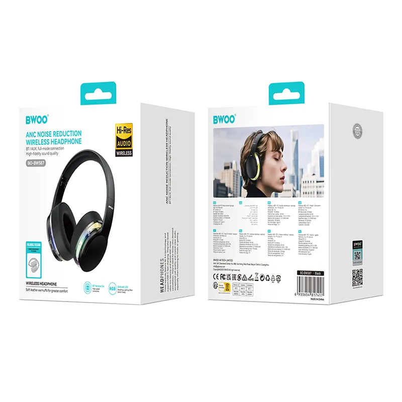Casca Bluetooth si Anc Premium Sound - Negru