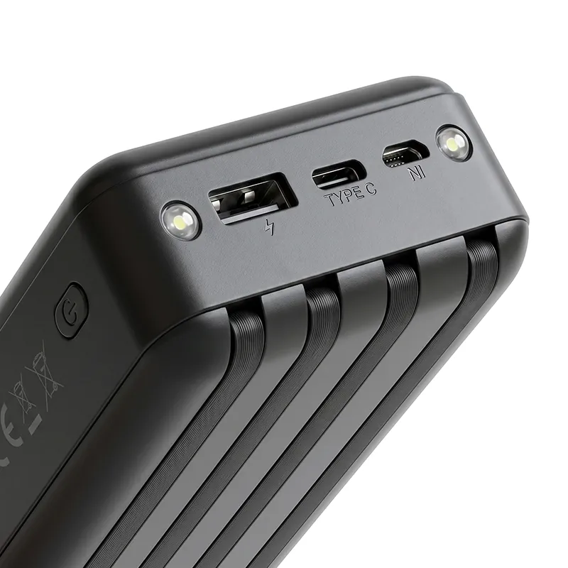 Power Bank cu Incarcare Solara 20000MAH - Negru