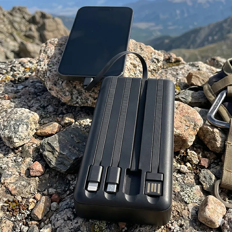Power Bank cu Incarcare Solara 20000MAH - Negru
