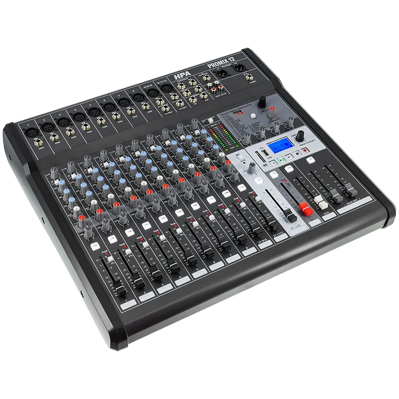Mixer Digital 12 Canale 48V BT/USB/SD