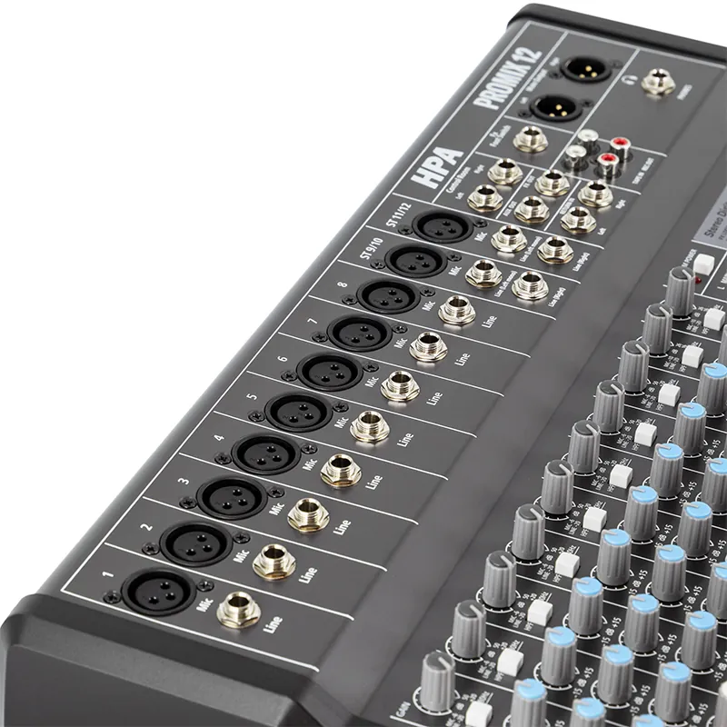 Mixer Digital 12 Canale 48V BT/USB/SD