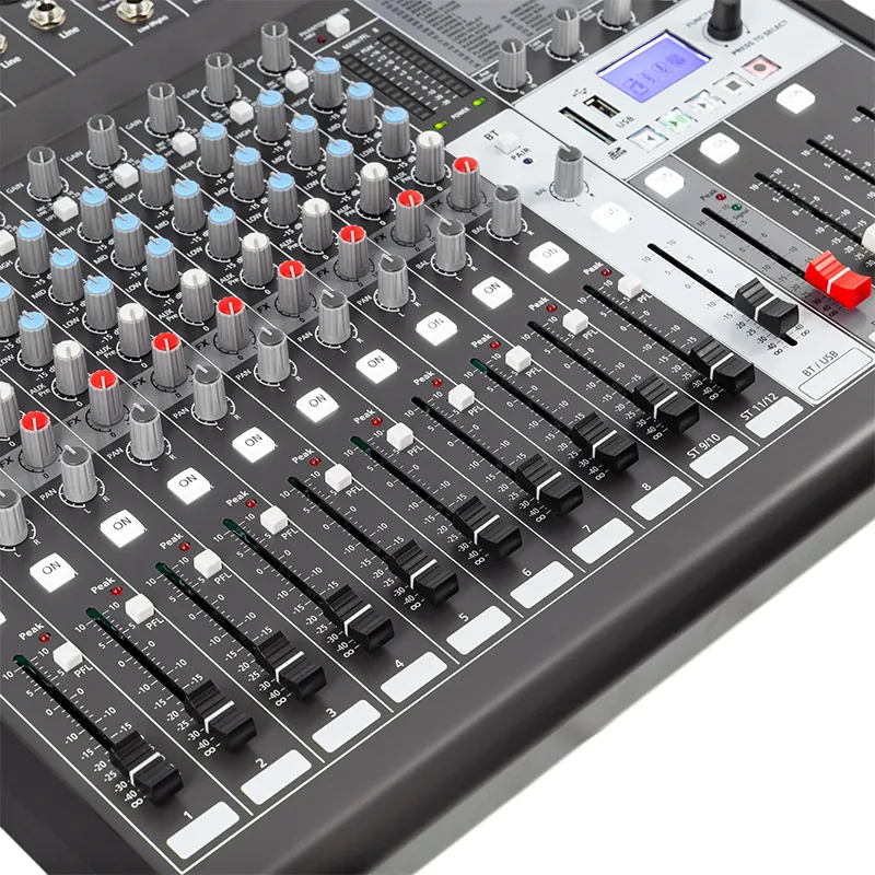 Mixer Digital 12 Canale 48V BT/USB/SD