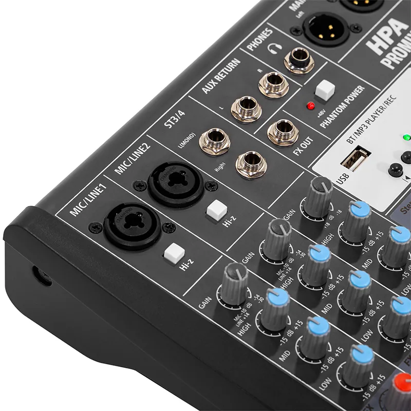 Mixer Digital 4 Canale 48V BT/USB/SD