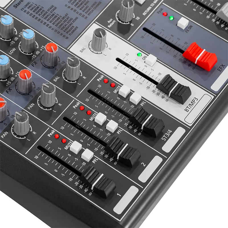 Mixer Digital 4 Canale 48V BT/USB/SD