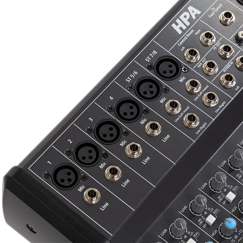 Mixer Digital 8 Canale 48V BT/USB/SD