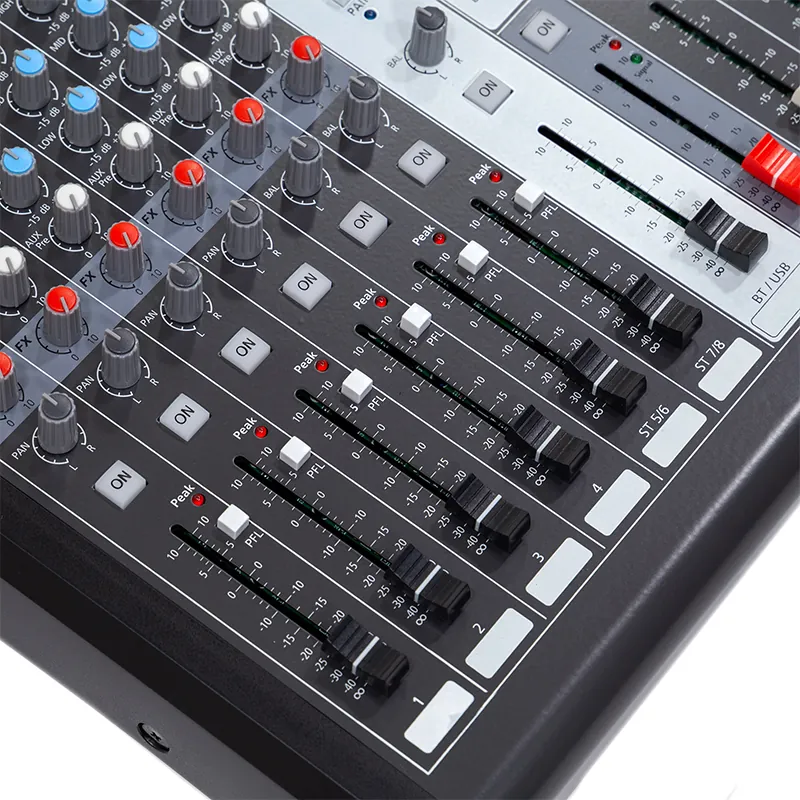 Mixer Digital 8 Canale 48V BT/USB/SD