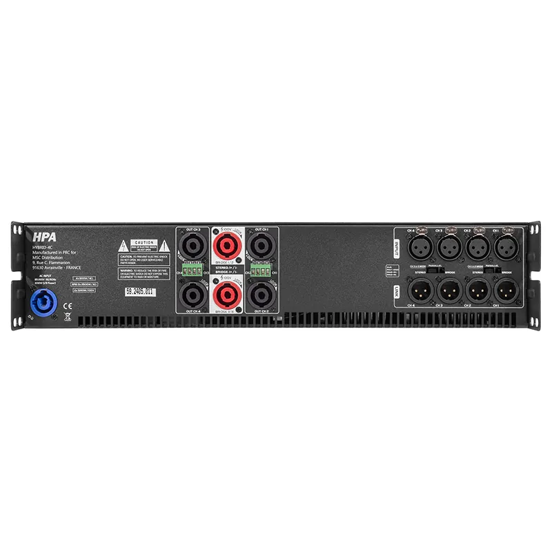 Amplificator Hybrid 100V/240V 4X400W RMS 8OHM 4X800W RMS 4OHM