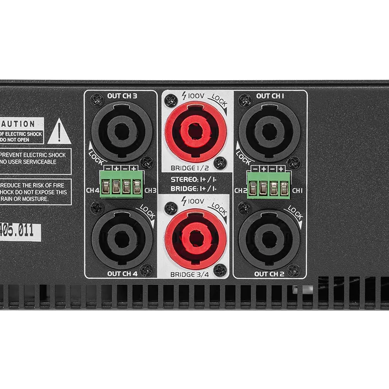 Amplificator Hybrid 100V/240V 4X400W RMS 8OHM 4X800W RMS 4OHM