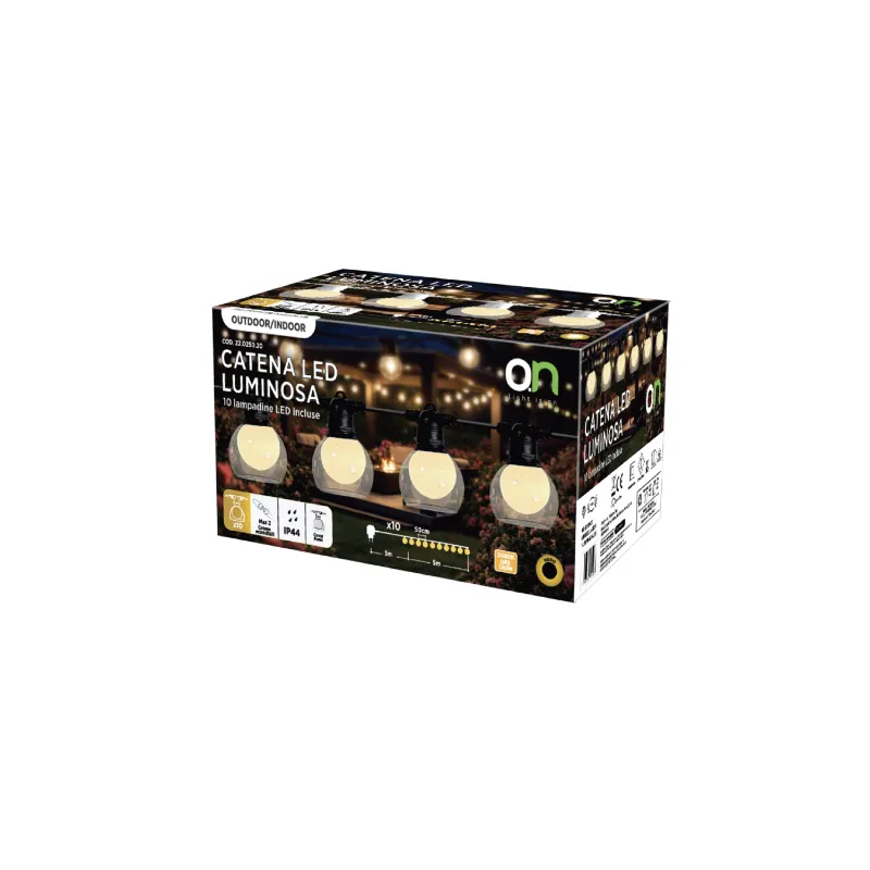 Ghirlanda LED 10 Becuri X 0.56W 3000K 8M