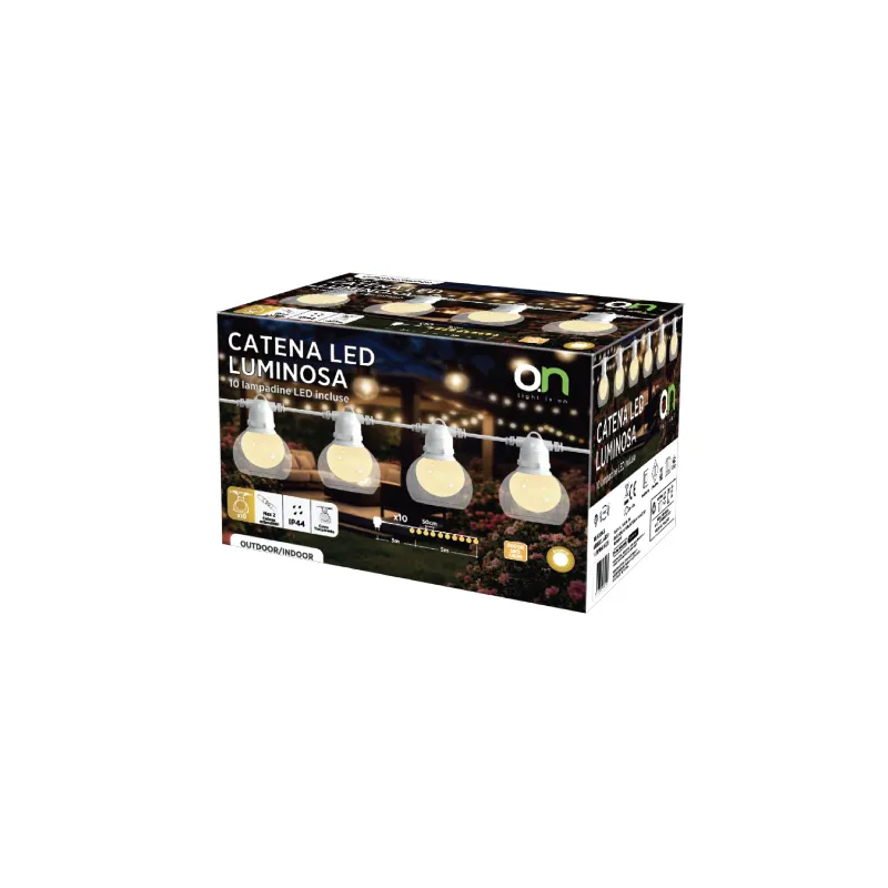Ghirlanda LED 10 Becuri X 0.56W 3000K 8M