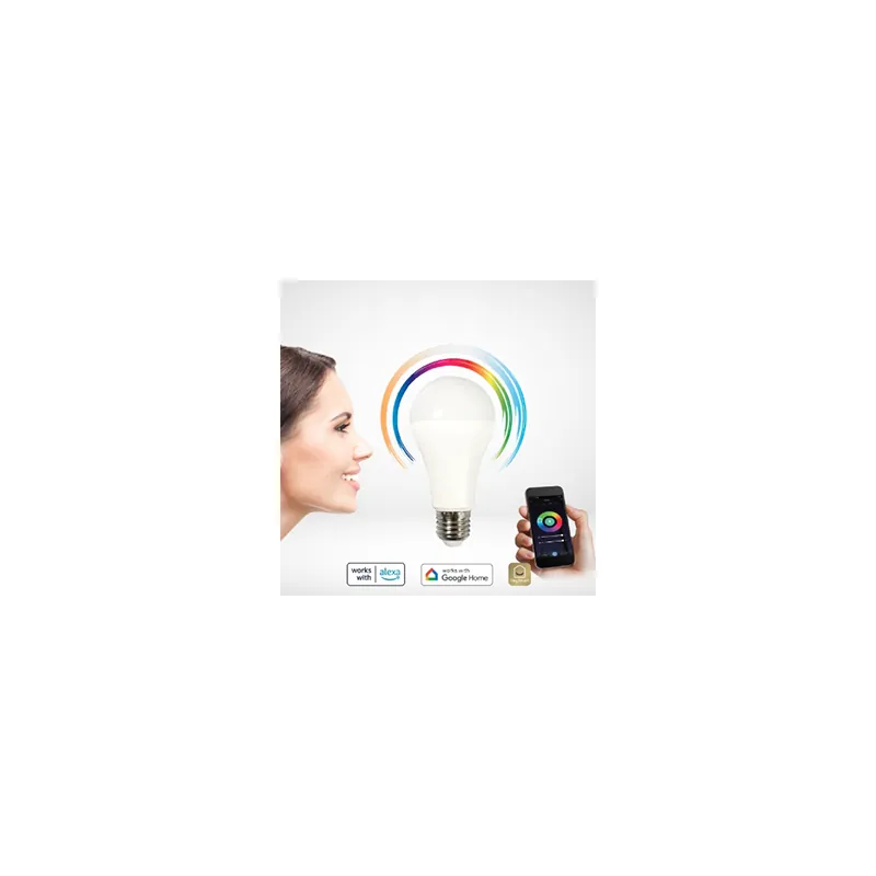 Bec LED E27 A65 RGB Cct Smart Wi-Fi 14W