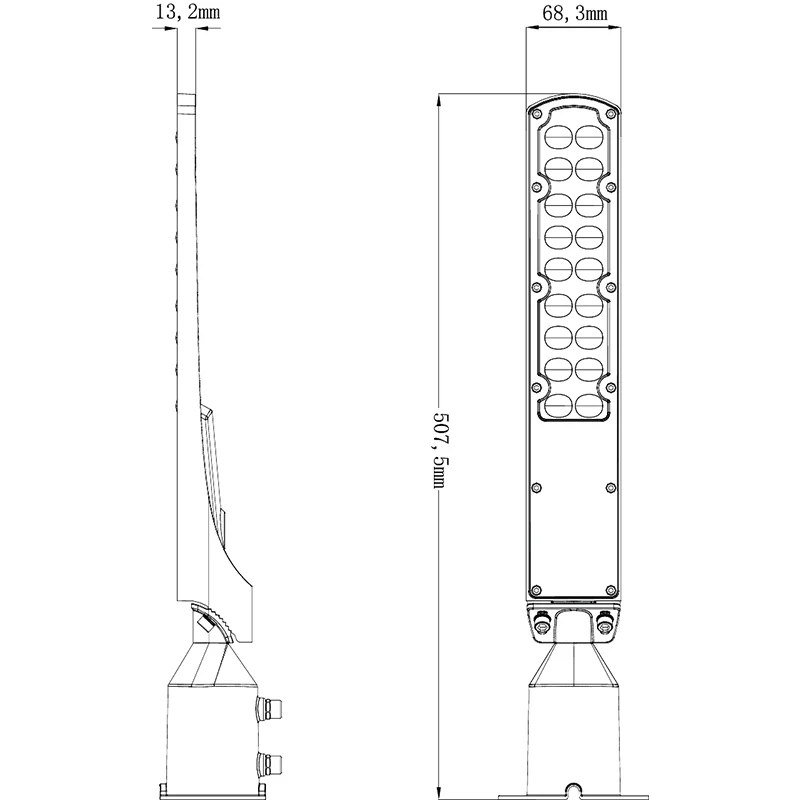 Lampa stradala cu brat reglabil 50 W 4000 K