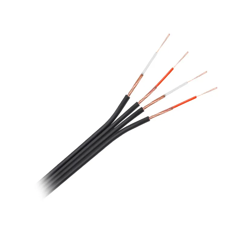Cablu 4RCA Plat Negru Rola