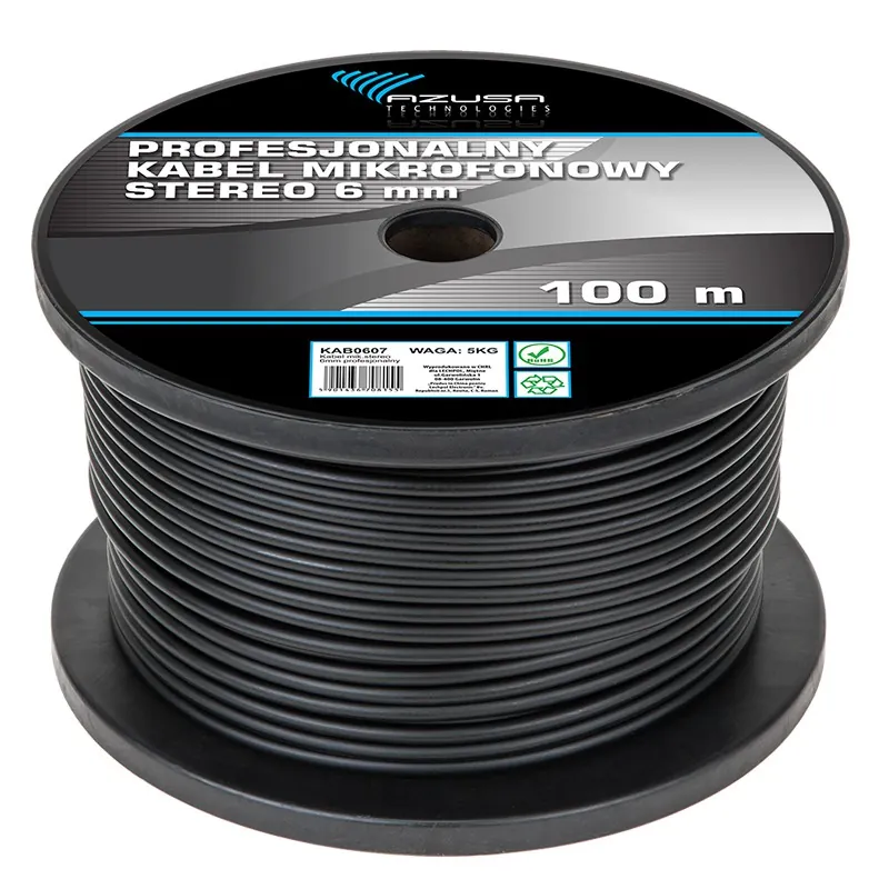 Cablu Microfon 6MM Stereo Prof.