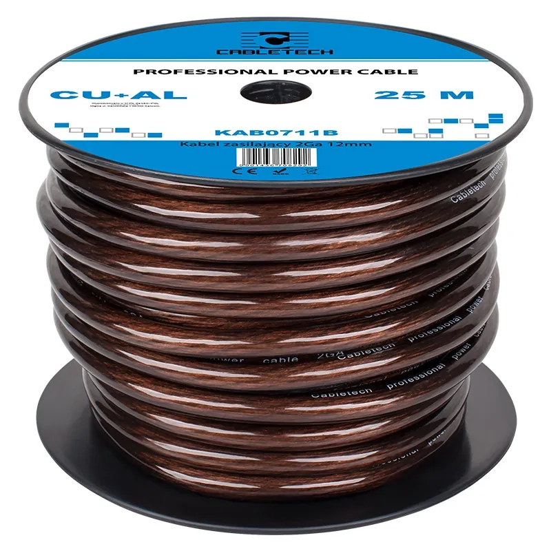 Cablu Putere cu-Al 2GA (12MM/33.62MM2) 25M Ne