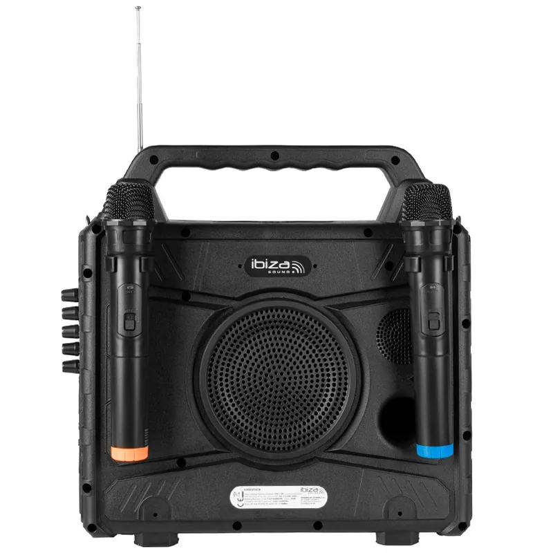 Set Portabil Karaoke cu Ecran Incorporat 14.1" si 2 Mic Wireless