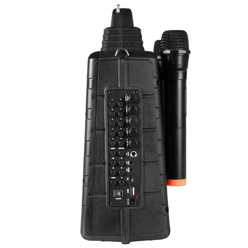 Set Portabil Karaoke cu Ecran Incorporat 14.1" si 2 Mic Wireless