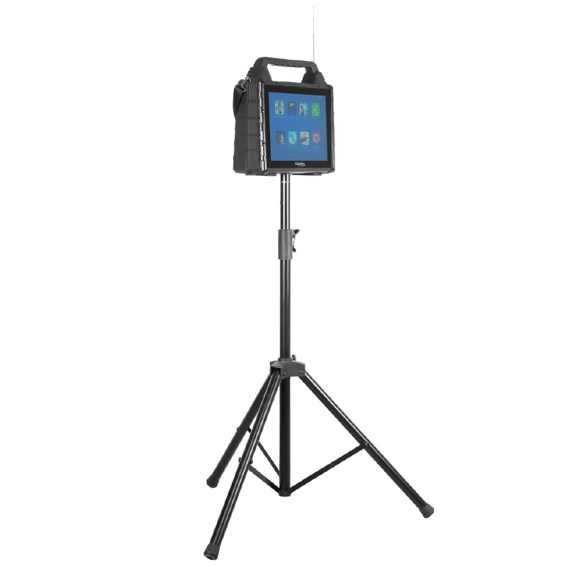Set Portabil Karaoke cu Ecran Incorporat 14.1" si 2 Mic Wireless