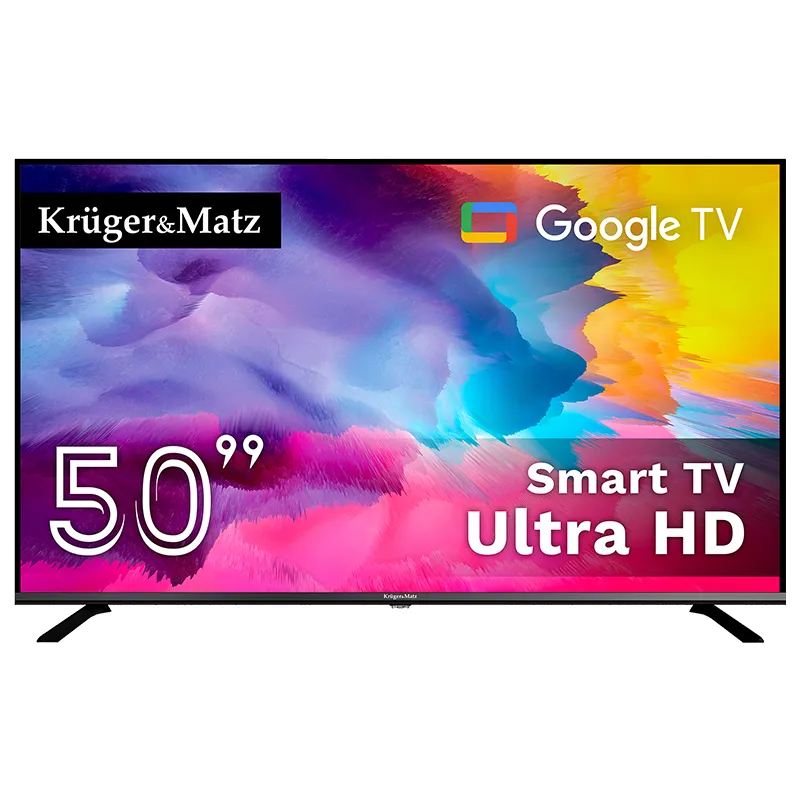 Google Smart TV 5.0 50 Inch 126CM H265 HEVC Kruger Matz