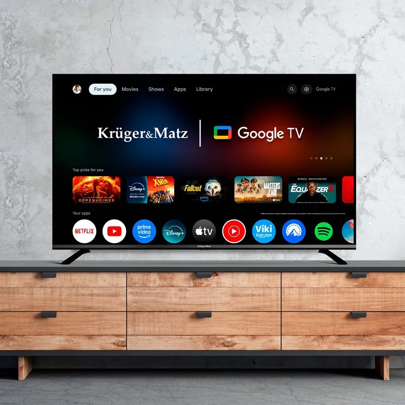 Google Smart TV 5.0 50 Inch 126CM H265 HEVC Kruger Matz