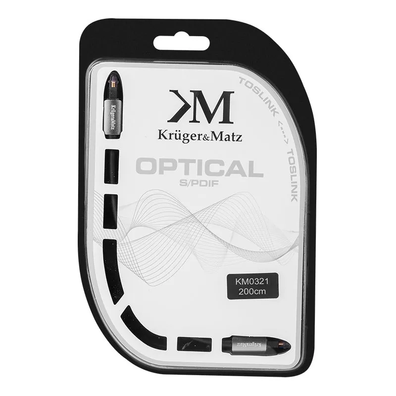 Cablu Optic Toslink-Toslink 2.0M Kruger Matz