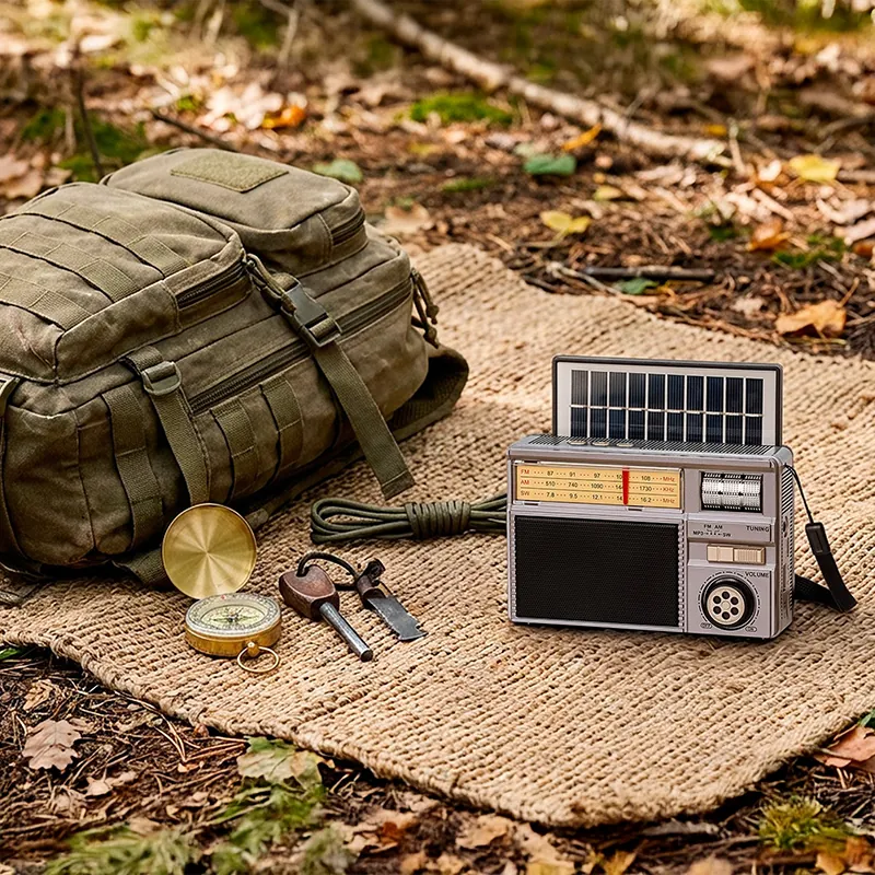 Radio Portabil Analog Incarcare Solara Kruger Matz