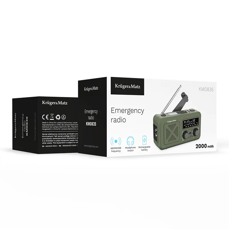 Radio Multifunctional Solar 2000MAH Kruger MA