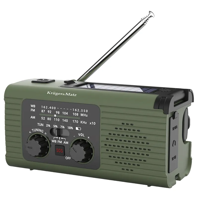 Radio Multifunctional Solar 5000MAH Kruger MA