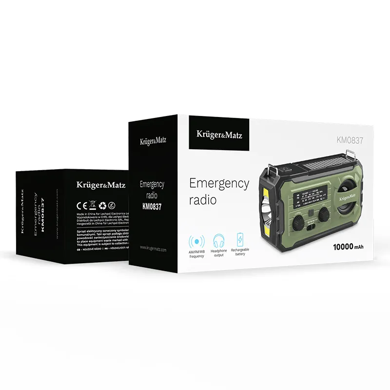 Radio Multifunctional Solar 10000MAH Kruger MA