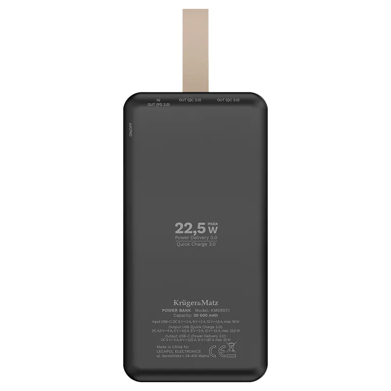 Power Bank 30000MAH Li-Pol Kruger Matz