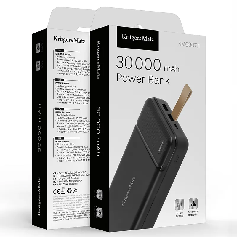 Power Bank 30000MAH Li-Pol Kruger Matz