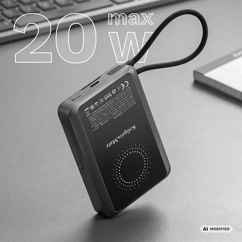 Power Bank 10000 MAH Li-Pol Qc Pd Certified Ccc Asia KM