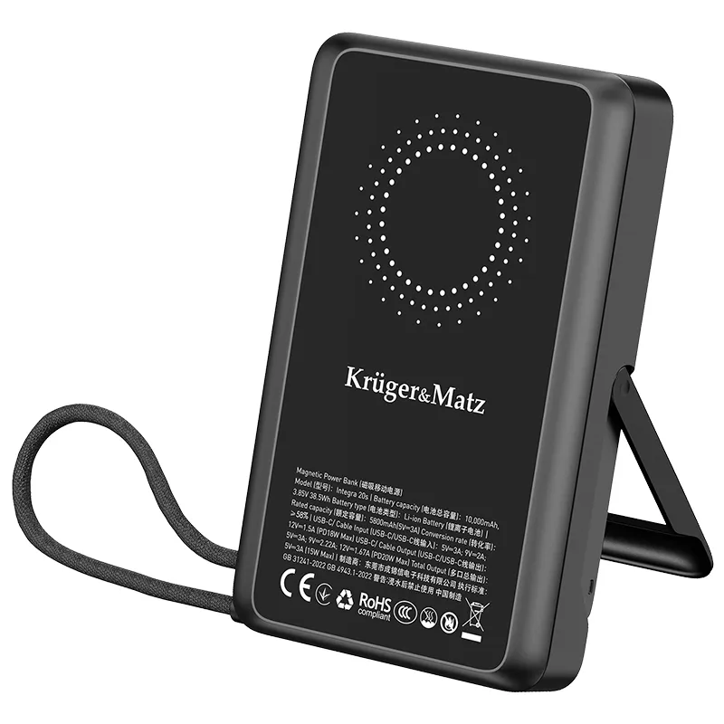 Power Bank 10000 MAH Li-Pol Qc Pd Certified Ccc Asia KM