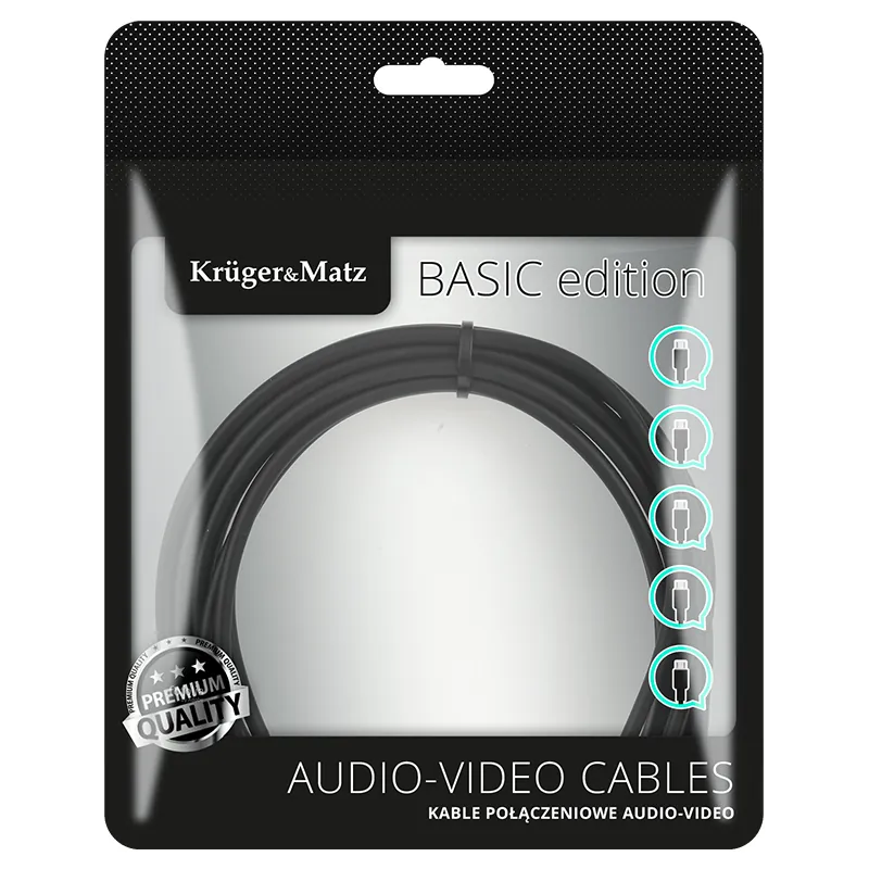 Cablu 2RCA - 2RCA 1.8M Basic K M