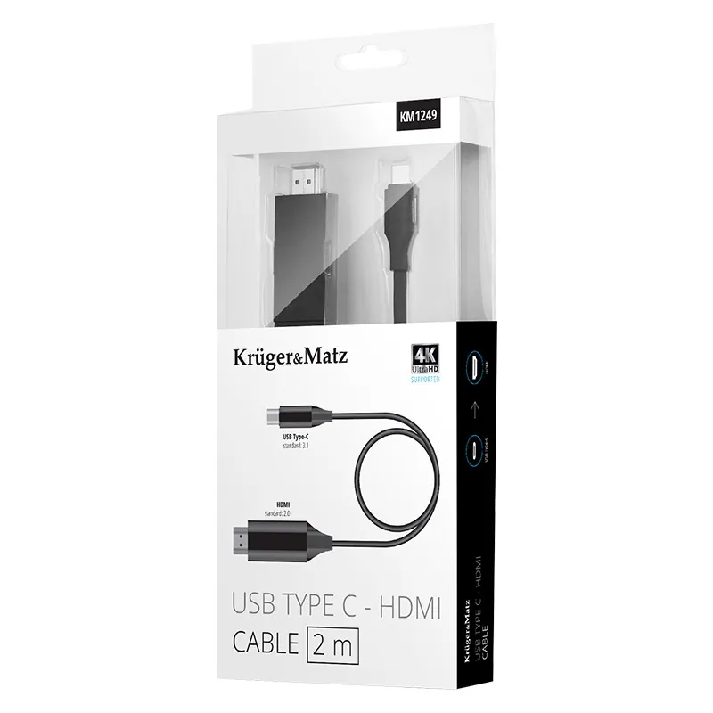 Cablu HDMI - USB Tip C 2M Kruger Matz