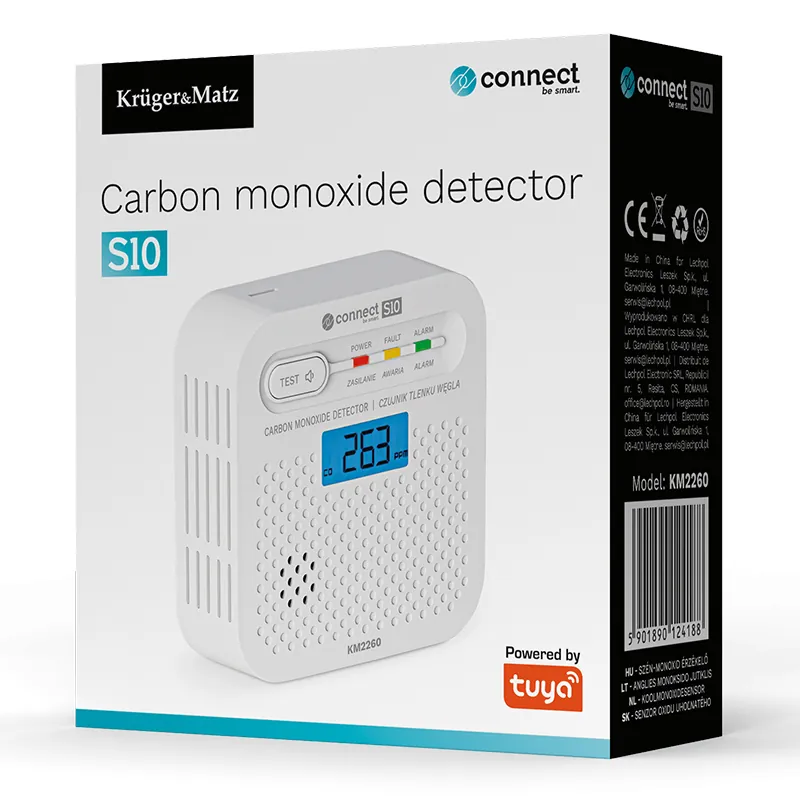 Senzor Monoxid de Carbon Connect S10 Tuya Kruger Matz