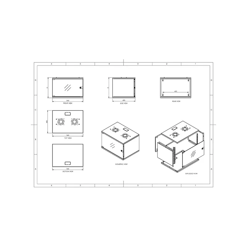 Rack de Perete 4U 19 Inch Dekro