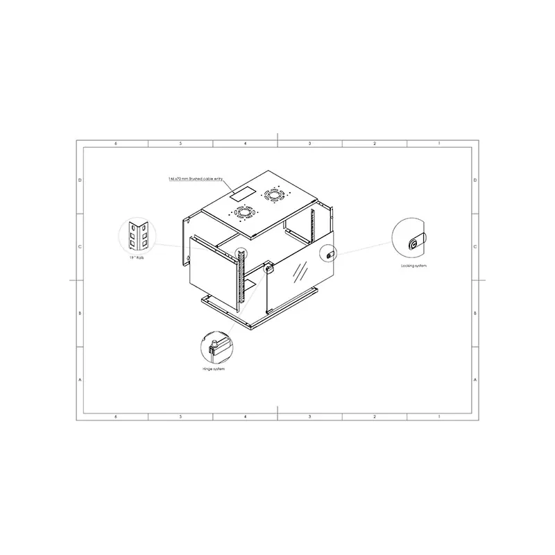 Rack de Perete 4U 19 Inch Dekro