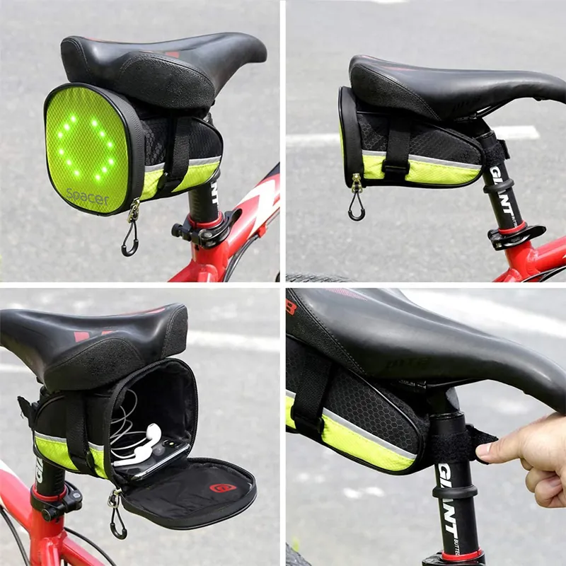 Geanta Bicicleta cu Semnalizare LED Spacer