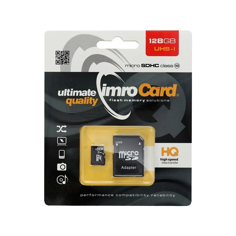 Micro SD 128GB CL 10 UHS-1 + Adaptor SD