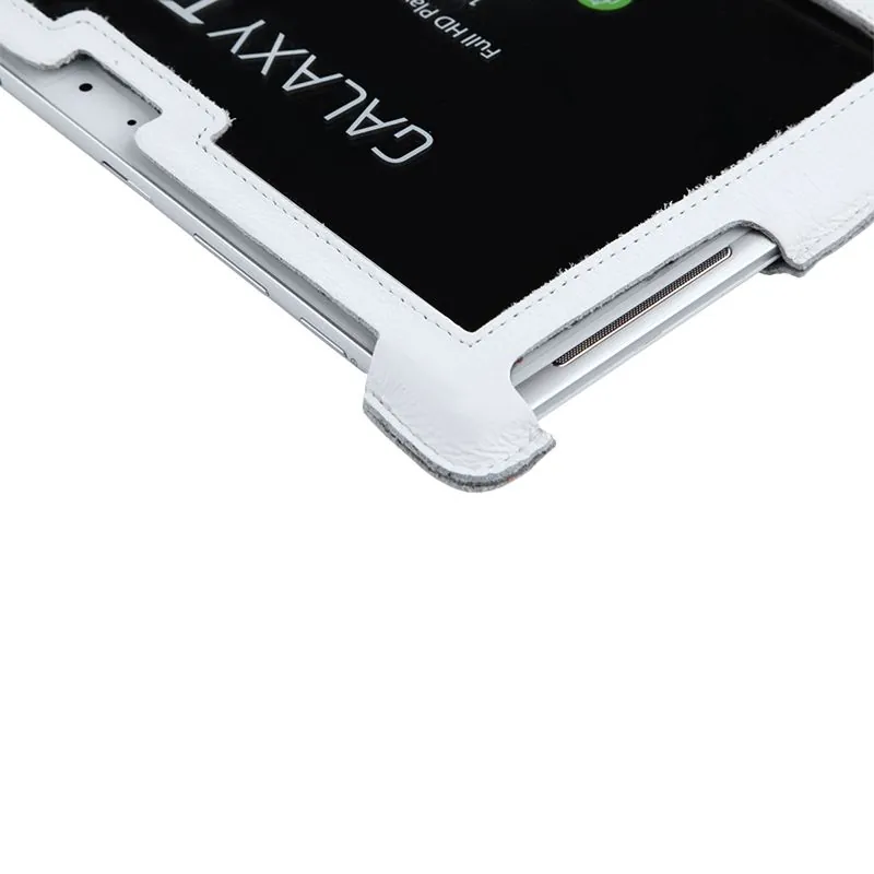 Husa Alba Piele Naturala Samsung Galaxy Tab P5100