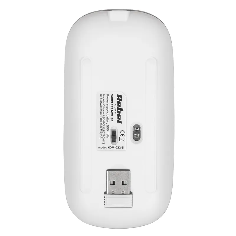 Mouse Wireless 1600 DPI WM210 Rebel