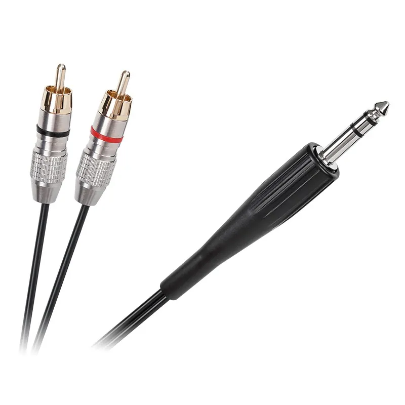 Cablu Jack 6.3 Mono Tata - 2XRCA Tata 3M