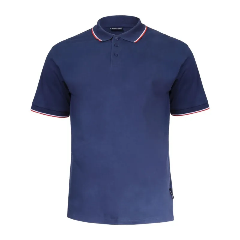 Tricou Bumbac Polo Subtire / Albastru - M