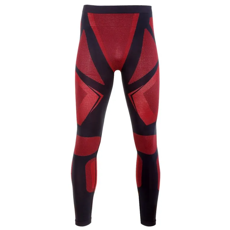 Pantalon de Corp Termoactiv / Negru-Rosu - L/XL
