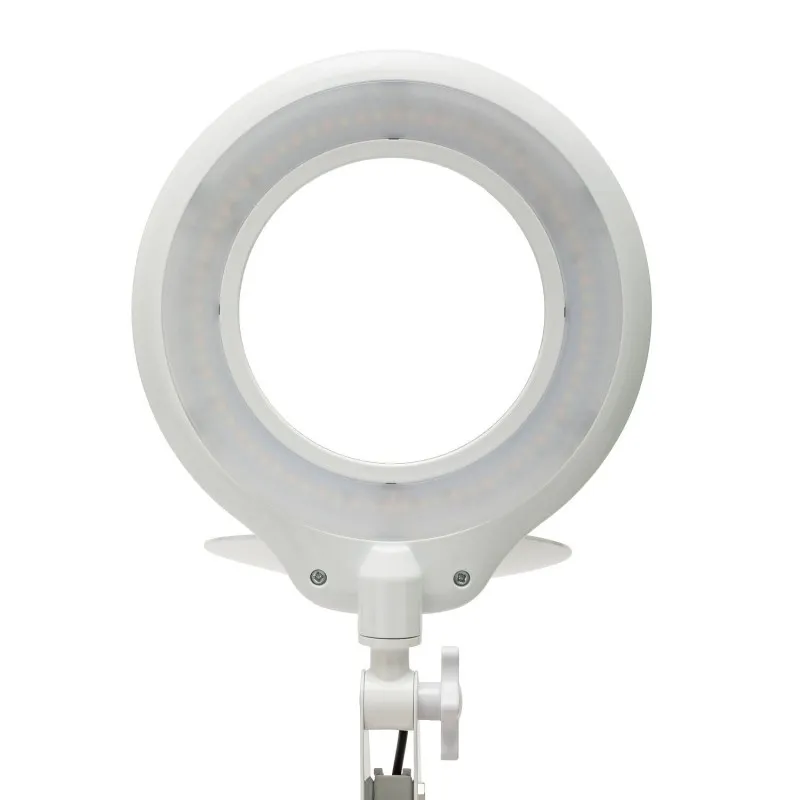 Lampa LED 12W cu Lupa 3X Brat Reglabil - Alb