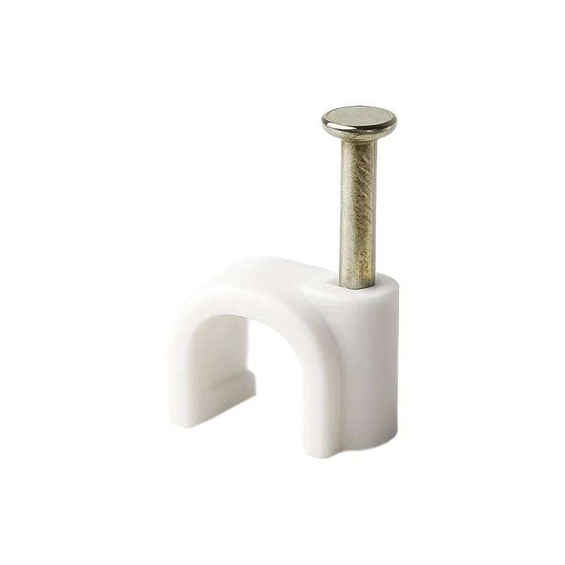 Set 50 Buc Cleme Plastic 8MM - Alb